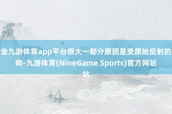 现金九游体育app平台很大一部分原因是受原始反射的影响-九游体育(NineGame Sports)官方网站